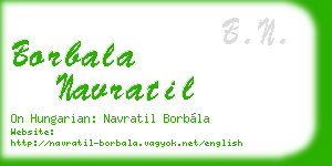 borbala navratil business card